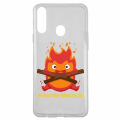 Чехол для Samsung A20s MY HEART ONLY  BURNS FOR YOU - PrintSalon