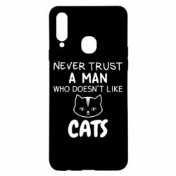 Чехол для Samsung A20s Не любит котов - не доверяй - PrintSalon