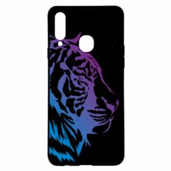 Чохол для Samsung A20s Neon Tiger - PrintSalon