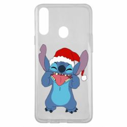 Чехол для Samsung A20s Новогодний Стич - PrintSalon