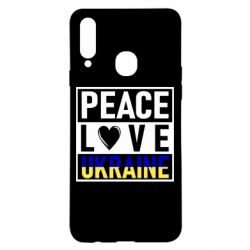 Чехол для Samsung A20s PEACE LOVE UKRAINE - PrintSalon