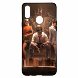 Чехол для Samsung A20s Pubg on the throne - PrintSalon