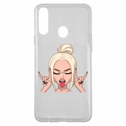 Чехол для Samsung A20s Punk Girl-PrintSalon Чехол для Samsung A20s Punk Girl
