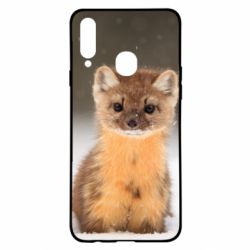 Чехол для Samsung A20s Пушистая куница - PrintSalon