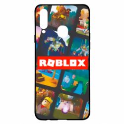 Чехол для Samsung A20s Roblox frames - PrintSalon