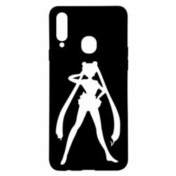 Чохол для Samsung A20s Sailor Moon silhouette - PrintSalon