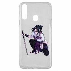 Чехол для Samsung A20s Sasuke with katana - PrintSalon
