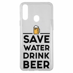 Чехол для Samsung A20s Save water Drink beer - PrintSalon
