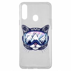 Чехол для Samsung A20s Snowboard Cat - PrintSalon