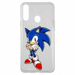 Чохол для Samsung A20s Sonic with smile-PrintSalon Чохол для Samsung A20s Sonic with smile