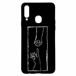 Чехол для Samsung A20s Сreation meow - PrintSalon