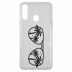 Чехол для Samsung A20s Sunglasses And Palm Trees - PrintSalon