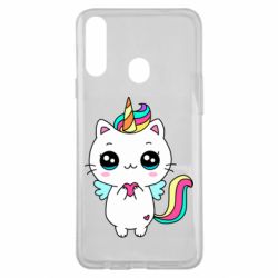 Чехол для Samsung A20s The cat is unicorn - PrintSalon