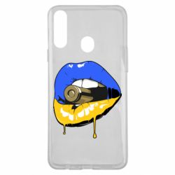 Чехол для Samsung A20s Украина! Губы с пулей-PrintSalon Чехол для Samsung A20s Украина! Губы с пулей