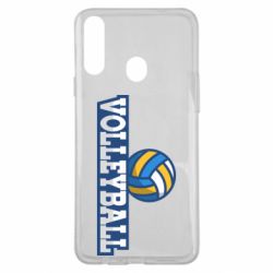 Чехол для Samsung A20s Volleyball text and ball - PrintSalon
