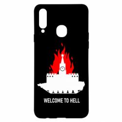 Чехол для Samsung A20s Welcome to Hell - PrintSalon