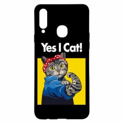 Чехол для Samsung A20s Yes I Cat - PrintSalon
