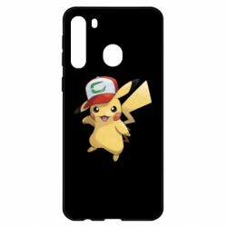 Чехол для Samsung A21 Ash's hat Pikachu - PrintSalon