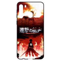 Чехол для Samsung A21 Attack of the Titans - PrintSalon