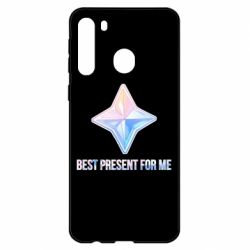 Чехол для Samsung A21 Best present for me - PrintSalon