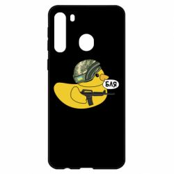 Чехол для Samsung A21 Боевая утка - PrintSalon