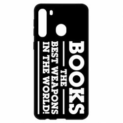 Чехол для Samsung A21 Books the best weapons in the world - PrintSalon