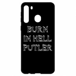 Чехол для Samsung A21 Born in Hell Putin - PrintSalon