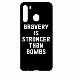 Чехол для Samsung A21 Bravery is stronger - PrintSalon