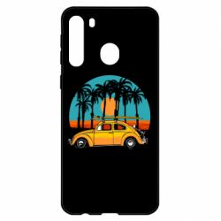 Чехол для Samsung A21 Car and sunset - PrintSalon