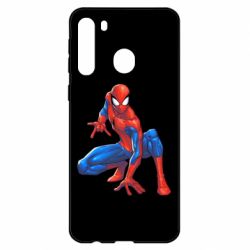 Чехол для Samsung A21 Cool Spider-Man-PrintSalon Чехол для Samsung A21 Cool Spider-Man