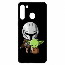 Чехол для Samsung A21 Din Djarin And The Child - PrintSalon