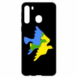 Чехол для Samsung A21 Dove flag of Ukraine - PrintSalon