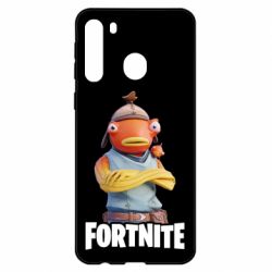 Чехол для Samsung A21 Fishstick Fortnite - PrintSalon
