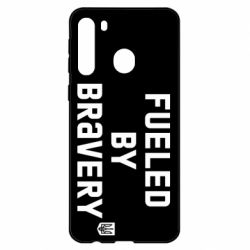 Чехол для Samsung A21 Fueled by bravery - PrintSalon