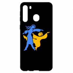 Чехол для Samsung A21 Гопак. Девушка и парень - PrintSalon