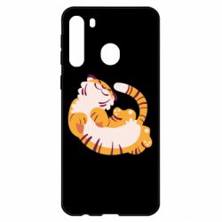 Чехол для Samsung A21 Happy tiger - PrintSalon