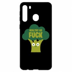 Чехол для Samsung A21 Healthy as fuck - PrintSalon