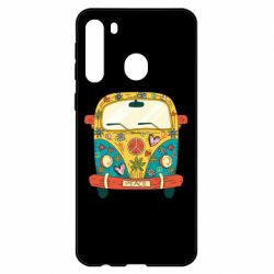 Чехол для Samsung A21 Hippie bus - PrintSalon