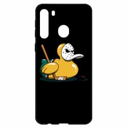 Чехол для Samsung A21 Hockey duck - PrintSalon