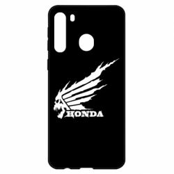 Чехол для Samsung A21 Honda skull - PrintSalon