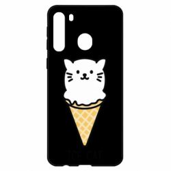 Чехол для Samsung A21 Ice Cat - PrintSalon