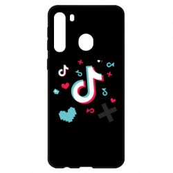 Чехол для Samsung A21 Icons TIK TOK - PrintSalon