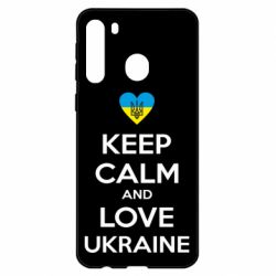 Чехол для Samsung A21 Keep calm and love - PrintSalon