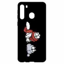 Чехол для Samsung A21 Кот Саймона Зима - PrintSalon