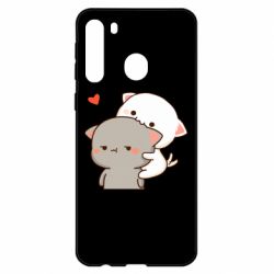 Чехол для Samsung A21 Котики кохання - PrintSalon