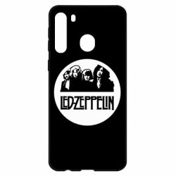 Чехол для Samsung A21 Led Zeppelin in a circle - PrintSalon