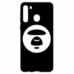 Чехол для Samsung A21 Logo Bape Monkey - PrintSalon