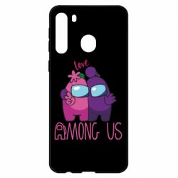 Чехол для Samsung A21 Love is Among Us - PrintSalon
