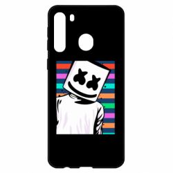 Чехол для Samsung A21 Marshmello Colorful Portrait - PrintSalon