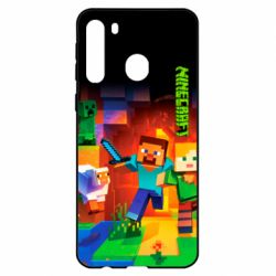 Чехол для Samsung A21 Майнкрафт - PrintSalon